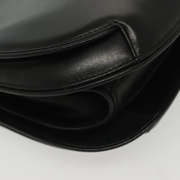 GUCCI Hand Bag Leather Black Gold 000 056 0004 Auth ep10863 - Picture 3 of 16